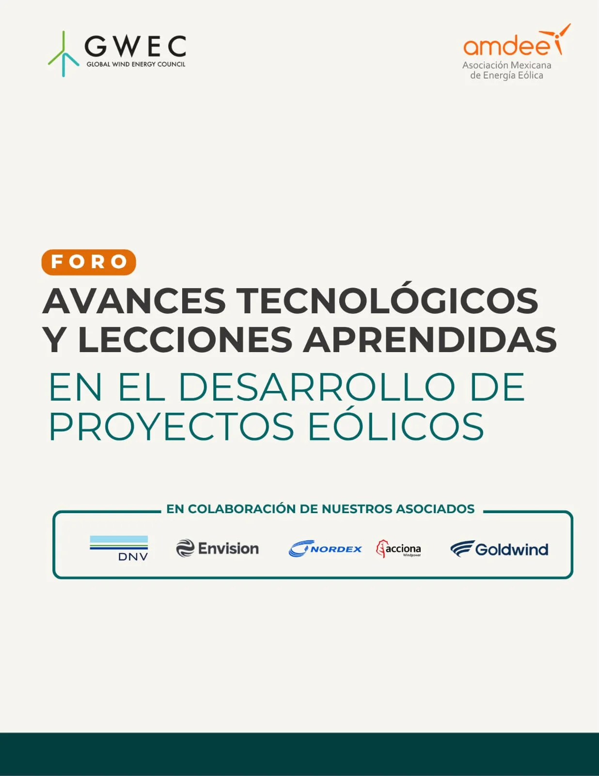 Foro Avances Tecnológicos y Lecciones Aprendidas en el Desarrollo de Proyectos Eólicos