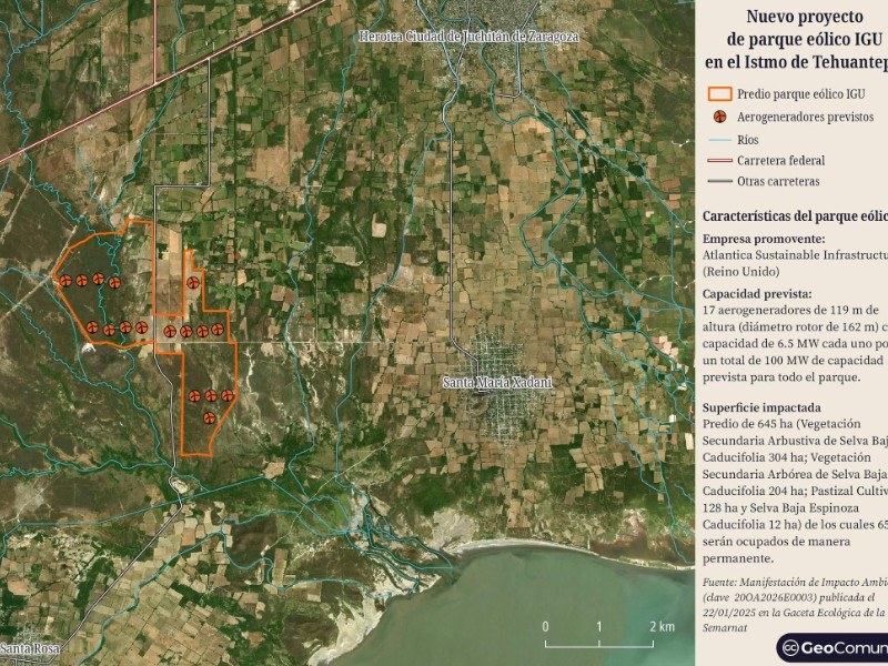 Presentan nuevo “Parque Eólico IGU” en el Istmo de Tehuantepec